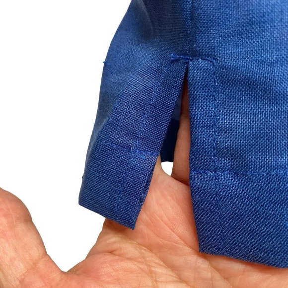 Vintage Gary Fabrikant Tank Top, Size 10, Ramie, Royal Blue, New w Tags - Picture 5 of 9